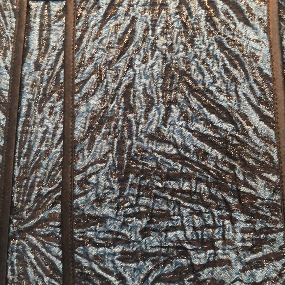 Designer Elie Tahari dress. Brand, NWT never worn. Color Blue/ Black. - Picture 3 of 4